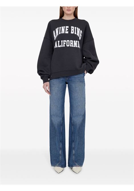 miles sweatshirt woman black ANINE BING | A-08-10025009